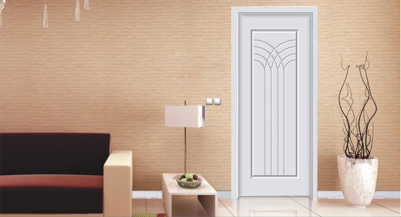 廠價批發愉心XJS-114金典白色實木烤漆門