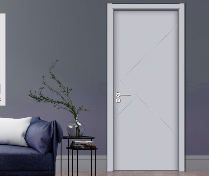 2020年鑫順來X-4006簡約雕花實(shí)木烤漆門