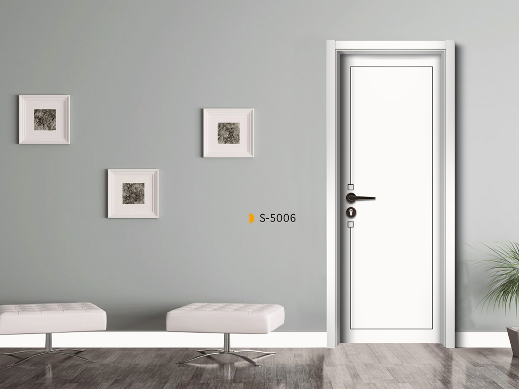 廠家直銷愉心S-3006描色實木烤漆門