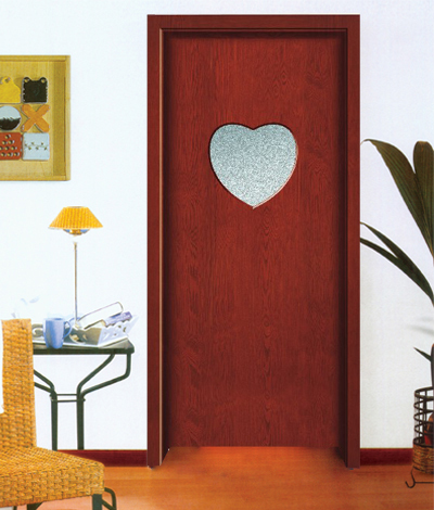 廠家直銷鑫順來XJS-146創(chuàng)意心型實木雕花烤漆門