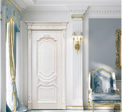 新款上市愉心X-4080復(fù)古實(shí)木烤漆門