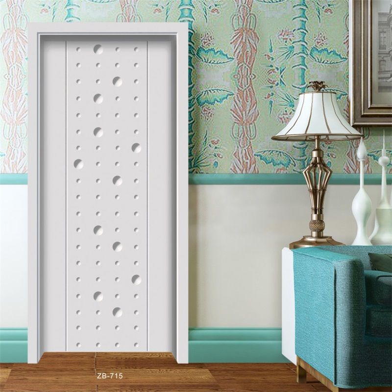 廠家熱賣愉心ZB-715顯紋實木烤漆門