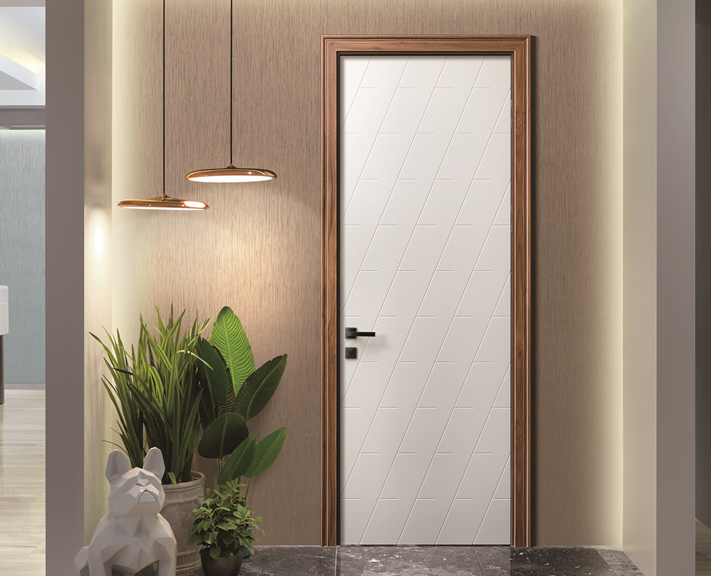 廠價(jià)直銷鑫順來X-6043平開叉色實(shí)木烤漆門