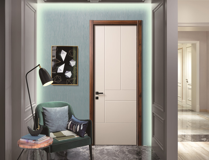 廠價(jià)直銷鑫順來X-6045平開實(shí)木烤漆門