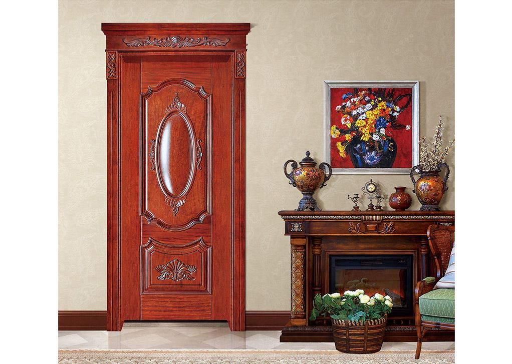 廠價直銷鑫順來X-7009平開外扣實木烤漆門