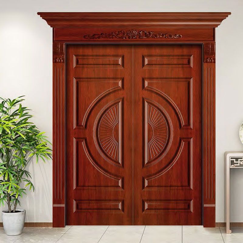 廠價直銷鑫順來X-7015平開復(fù)古實木烤漆門