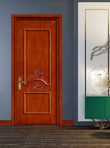 廠價直銷鑫順來X-8087平開外壓線實木烤漆門