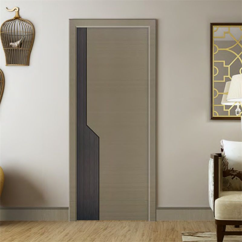 廠價直銷鑫順來X-8111平開拼貼實木烤漆門