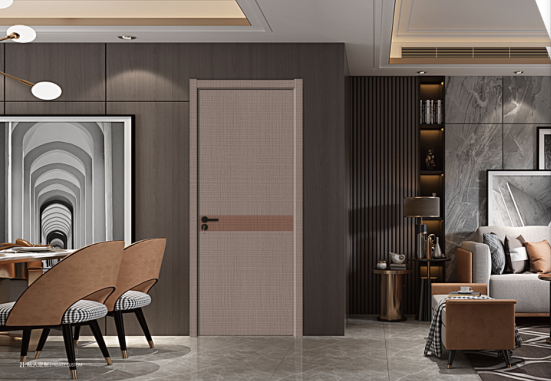 廠價直銷鑫順來X-10009平開拼貼零度無漆門