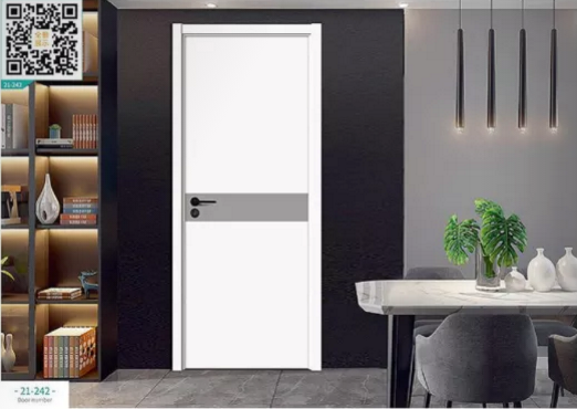 廠價(jià)新款鑫順來(lái)21-242掃碼叉色木門，掃二維碼看裝修風(fēng)格
